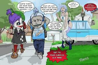 Killer Frost And King Shark Post Assault On Arkham By Fukujinzuke