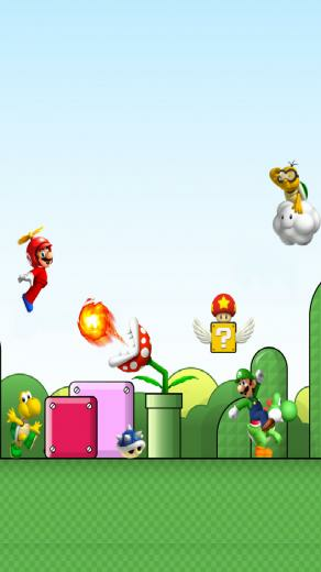 iPhone Super Mario Bros Lockscreen Wallpaper By Bastian1967 On