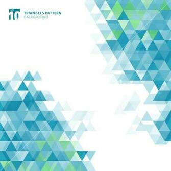 Abstract Blue Triangles Geometric On White Background Vector