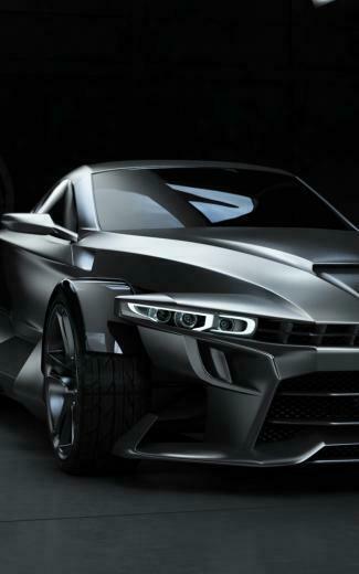 Black Super Sport Car Android Wallpaper