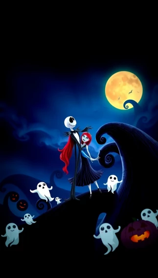 Nightmare Before Christmas Phone Wallpaper