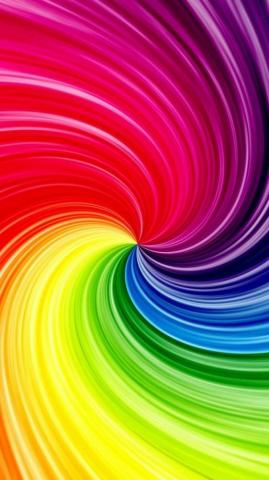 3d Rainbow Color Swirl iPhone Wallpaper Hipster Live