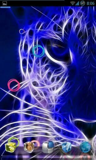 Bigger Neon Tiger Live Wallpaper For Android Screenshot