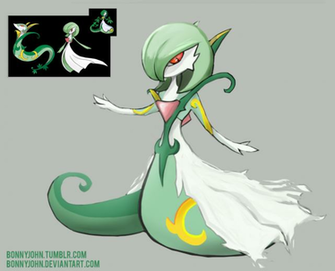 Pokemon Fusion Serdevoire Gardevoire Serperior By Bonnyjohn On