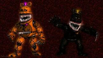 Fnaf Wallpaper Extra Nightmare Fredbear And On