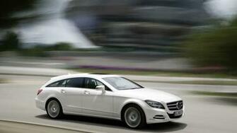 Mercedes Benz Cls White Speeding