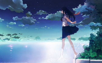 School Girl Wallpaper
