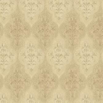 Metallic Gold Moroccan Damask Wallpaper Wall Sticker Outlet