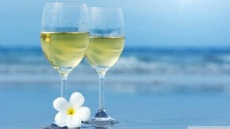 In The Warmest Season With A Glass Of White Wine At Mezes Bar