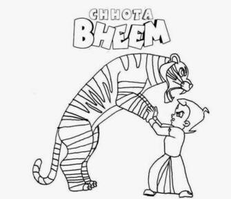 Colour Drawing Wallpaper Pogo Cartoon Chota Bheem