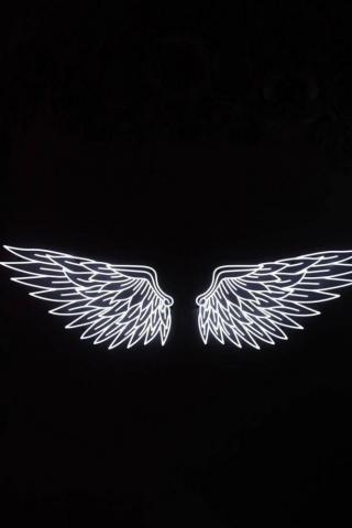 Beads On Angel Wings Wallpaper iPhone