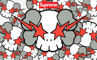 Kaws X Supreme Wallpaper