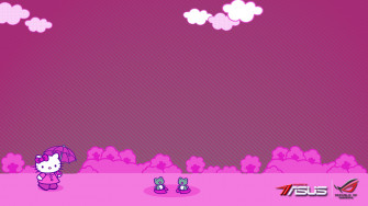 Hello Kitty Vs Republic Of Gamers Background By Fireflypoi On