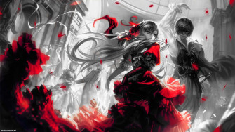 Red Aesthetic Anime Laptop X Wallpaper