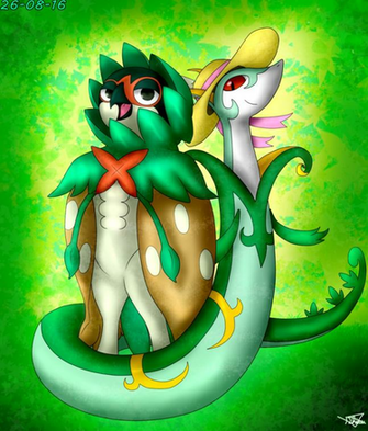 Decidueye And Serperior By The3brawlers2014