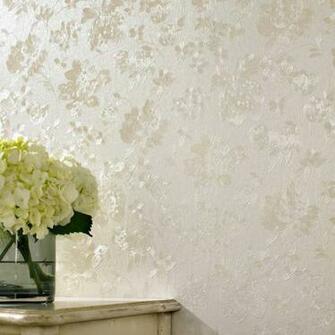 Floral Silk Cream Shimmer Modern Wallpaper By Graham Brown
