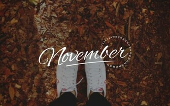 November Desktop Calendar Wallpaper Paper Leaf