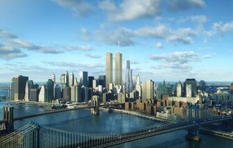 Twin Towers Skyline