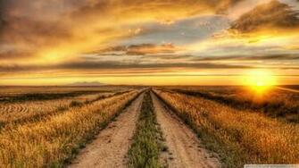 Country Sunset Background Wallpaper HD Background