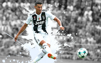 Soccer Art Cristiano Ronaldo HD 4k Wallpaper