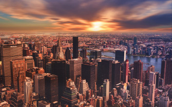 New York Sunset 4k R Wallpaper