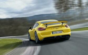Porsche Cayman Gt4 Yellow Wallpaper HD Car