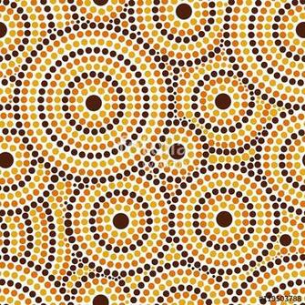 Australian Tribes Dot Pattern Vector Seamless Aboriginal