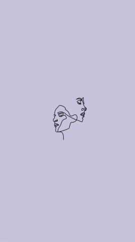 Krazy Gurl Cute Minimalist Wallpaper