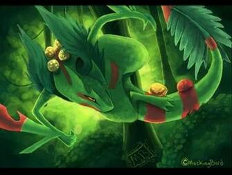 Sceptile Pokemon HD Desktop Wallpaper Image