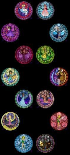 Disney Princess Stained Glass Wallpaper By Akili Amethyst On