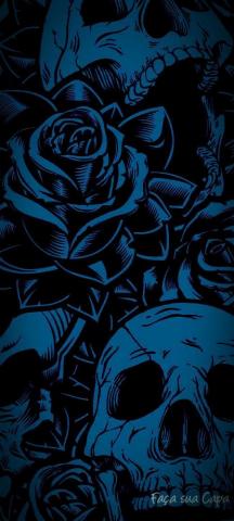 Skull And Roses I M A Sucker For Blue The Original Was Grey