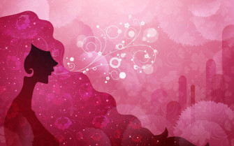Cute Pink Girl Wallpaper