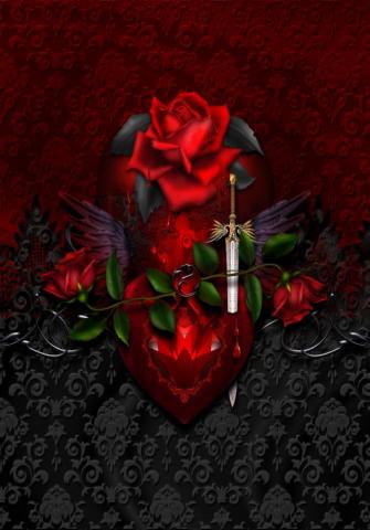 Wallpaper By Artist L Bright Art Gothic Background Rose