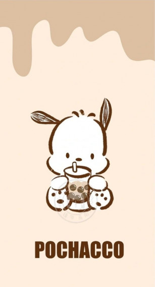 Pochacco In Hello Kitty iPhone Wallpaper Funny Doodles