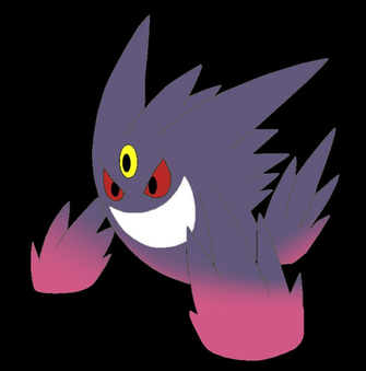 Mega Gengar Wallpaper Logo Traced By