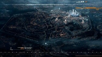 Wallpaper Future City From Above Myspace Background