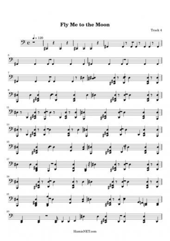 The Moon Sheet Music Fly Score Hamienet HD Wallpaper