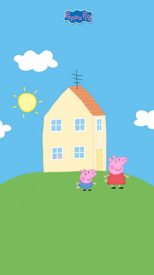 George And Peppa Pig iPhone Wallpaper