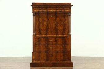 Sold Biedermeier Or Empire Antique Secretary Desk Interior Room
