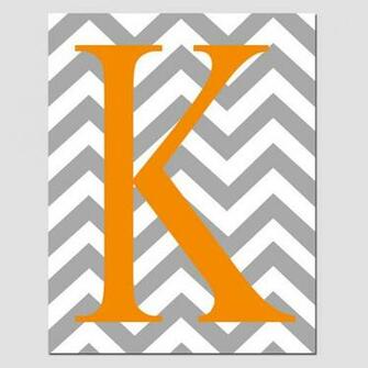 Go Back Gallery For Chevron With Monogram K