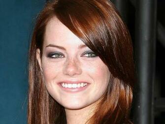 Emma Stone Smile Wallpaper Stock Photos