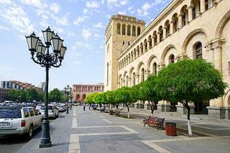 Fotos St Dte Yerevan Armenien Stadtstra E Haus B Ume