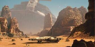 Star Wars Artwork Millennium Falcon Wallpaper HD