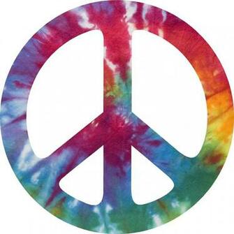 Colorful Peace Sign Background