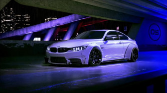 Bmw M4 Neon Lights Live Wallpaper