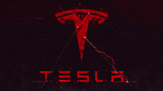 Tesla Red Logo 4k Live Wallpaper