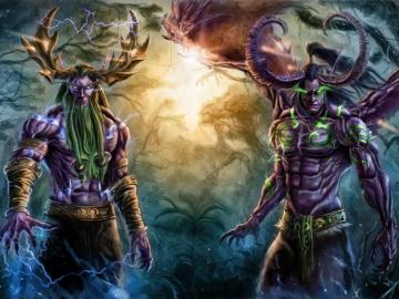 World Of Warcraft Wow Illidan Stormrage And Malfurion