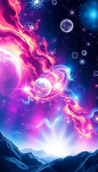 3d Space Phone Wallpaper
