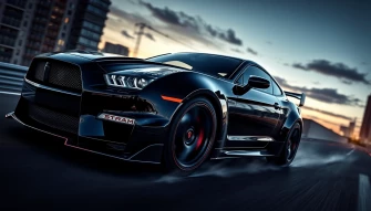 Black And Red Car Wallpaper