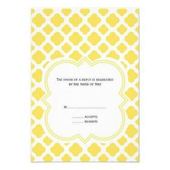 Monogram Background Shapes Lemon Yellow And